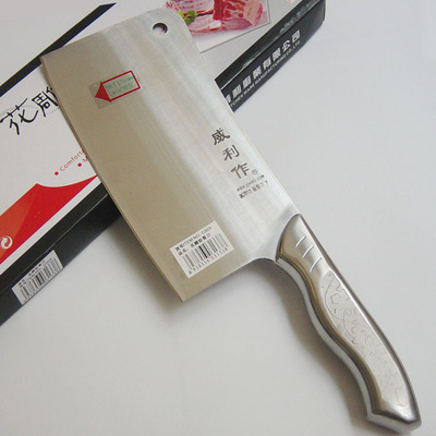 專業廚房刀具推薦 陽江威利刀具花雕斬骨刀，砍切兩用的不銹鋼利器